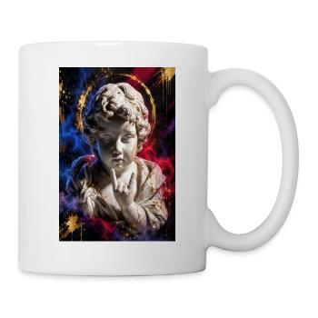 Cherubische Graffiti-Statue - Tasse - Weiß - Rechts