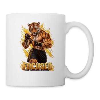 Tiger FOCUSED EP | Kraft und Konzentration - Tasse - Weiß - Rechts