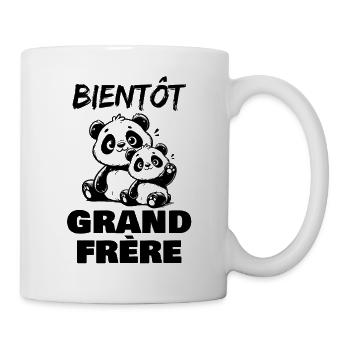 Bald ein großer Bruder - Tasse - Weiß - Rechts