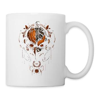 Verfluchter Steampunk-Kürbis – Halloween - Tasse - Weiß - Rechts