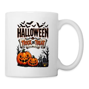 Halloween Süßes oder Saures - Tasse - Weiß - Rechts