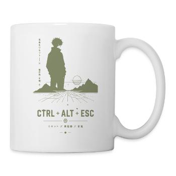 Ctrl Alt Esc Retro Skyline - Tasse - Weiß - Rechts