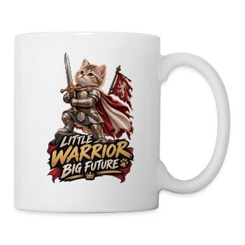Knight Kitten – Kleiner Krieger - Tasse - Weiß - Rechts