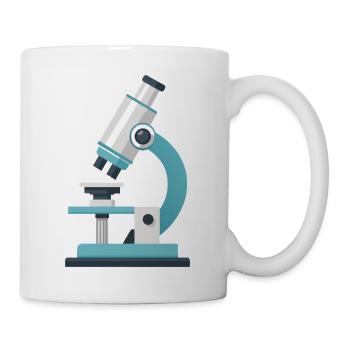 Mikroskop - Tasse - Weiß - Rechts