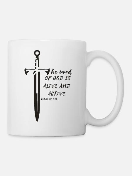 Schärfer als jedes zweischneidige Schwert - Tasse - Weiß