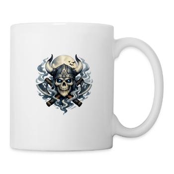 Nebelviking Schädel - Tasse - Weiß - Rechts
