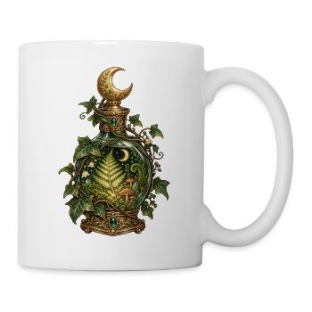 Mondschein Garten Elixierflasche - Tasse - Weiß - Rechts