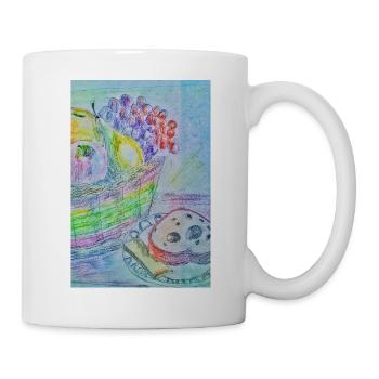 Obstkorb - Tasse - Weiß - Rechts
