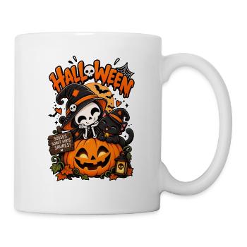 Süßes Kürbis-Halloween-Duo - Tasse - Weiß - Rechts