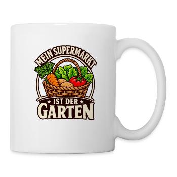 Gartenernte Selbstversorgung - Tasse - Weiß - Rechts