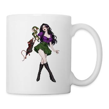 Vampir und Schlange - Tasse - Weiß - Rechts
