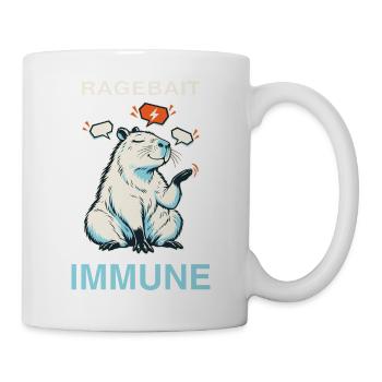 Capybara Ragebait Immune Jugendwort 2026 Geschenk - Tasse - Weiß - Rechts