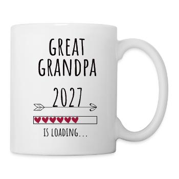 Pregnancy Announcement – Uropa 2027 Geschenk - Tasse - Weiß - Rechts