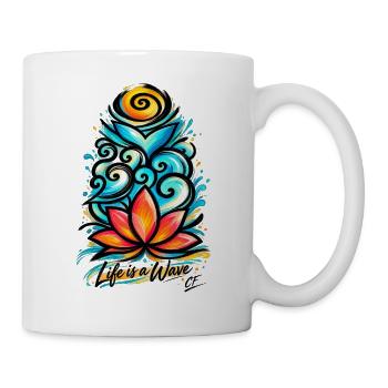 Lotuswelle - Tasse - Weiß - Rechts