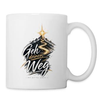 Jesus Geh deinen Weg mit Gott - Tasse - Weiß - Rechts