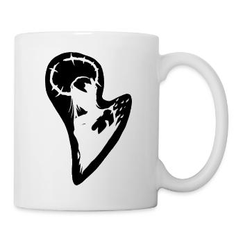 Barbed Halo Silhouette - Tasse - Weiß - Rechts