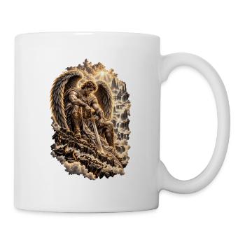 EP Warrior Angel – Glaube und innere Stärke - Tasse - Weiß - Rechts