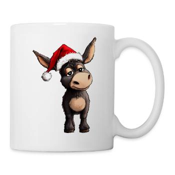 Esel Weihnachten - Tasse - Weiß - Rechts