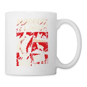 Horror-Lama – Farm Nightmare Comic - Tasse - Weiß - Rechts