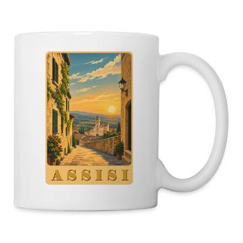 Assisi Umbrien - Tasse - Weiß - Rechts