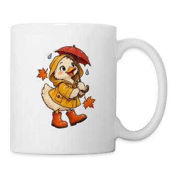 Ente in Regenstiefeln - Tasse - Weiß - Rechts
