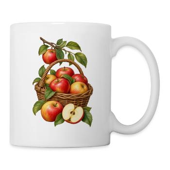Apfelernte im Garten - Tasse - Weiß - Rechts