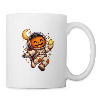Kürbis-Astronaut - Tasse - Weiß - Rechts
