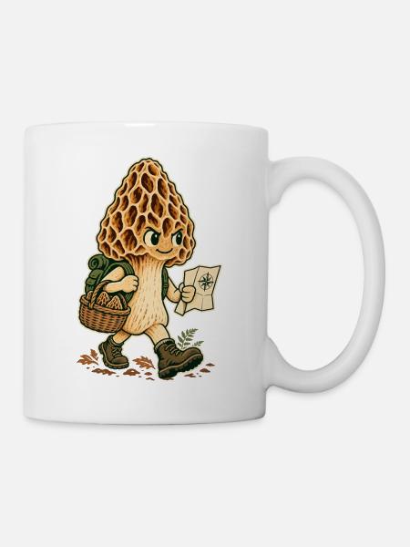 Pilzpfad Entdecker Illustration - Tasse - Weiß
