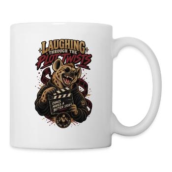 RobVibe Wild Club – Hyänen-Wendungen - Tasse - Weiß - Rechts