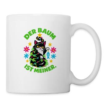 Der Baum gehört der Katze XMas Design S1 - Tasse - Weiß - Rechts