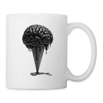 Eiskaltes Gehirn - Tasse - Weiß - Rechts