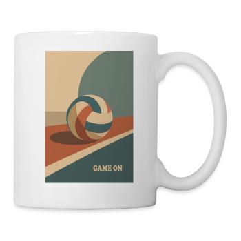 Game On – Retro Volleyball Poster - Tasse - Weiß - Rechts