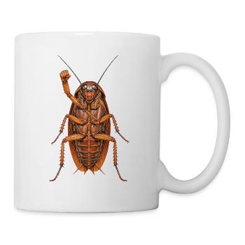 Kakerlake - Tasse - Weiß - Rechts
