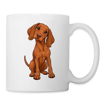Vizsla im Kawaii Style - Tasse - Weiß - Rechts