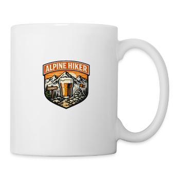Alpine Hiker Abzeichen - Tasse - Weiß - Rechts