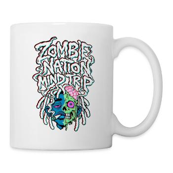 Zombie Nation Gedankenreise - Tasse - Weiß - Rechts