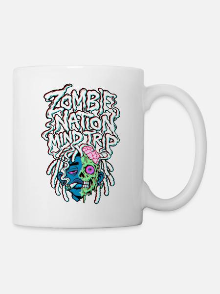 Zombie Nation Gedankenreise - Tasse - Weiß