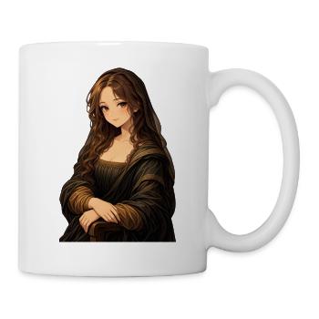 Mona Lisa im Anime-Stil - Tasse - Weiß - Rechts