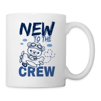 Neu in der Crew | Baby Aviator - Tasse - Weiß - Rechts