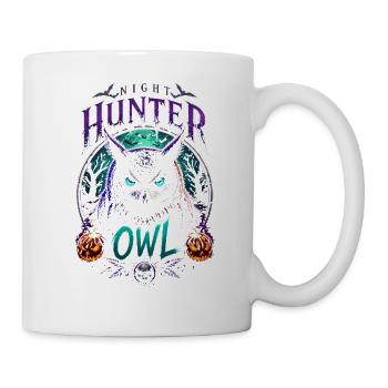 Eulenjäger-Nacht Halloween - Tasse - Weiß - Rechts