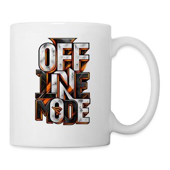 Offline Mode – Digital Detox Spruch - Tasse - Weiß - Rechts