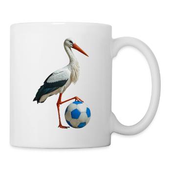 Weissstorch Störche - Tasse - Weiß - Rechts
