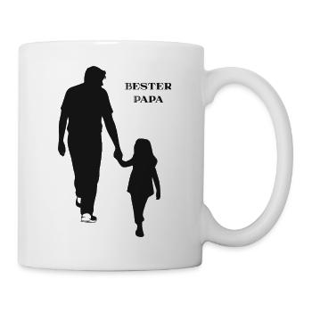 Bester Papa - Tasse - Weiß - Rechts
