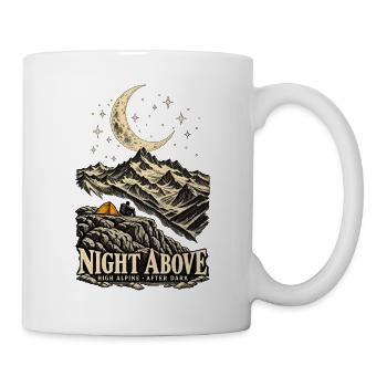 Night Above – Wandern unter Sternen - Tasse - Weiß - Rechts