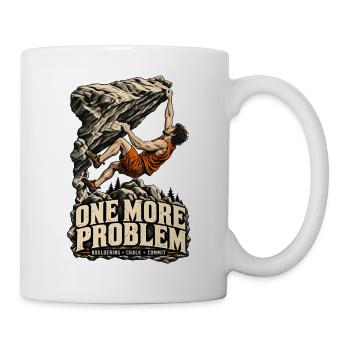 One More Problem – Bouldern Vintage - Tasse - Weiß - Rechts