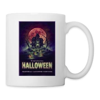 Spukhaus bei Vollmond - Tasse - Weiß - Rechts