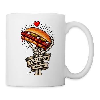 Mach's gut, liebgewonnenes BBQ - Rippchen - Tasse - Weiß - Rechts