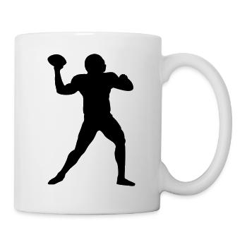 Football Footballspieler Quarterback - Tasse - Weiß - Rechts
