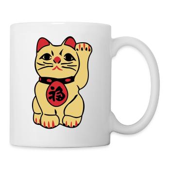 maneki neko - Mug blanc - blanc - Droite