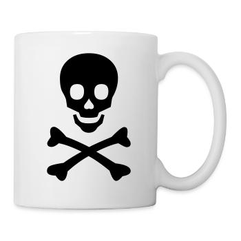 Tête de Mort - Mug blanc - blanc - Droite